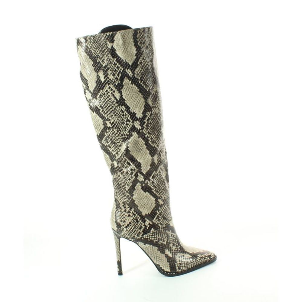 Steve Madden Womens Beige Fashion Boots Size 6 Medium (B, M)!